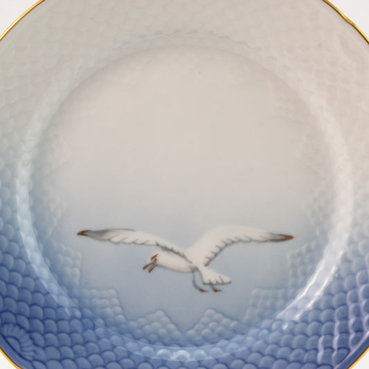 PIATTO DOLCE 18 CM PORCELLANA E ORO ZECCHINO SERVIZIO GABBIANI BING&GRONDAHL 616