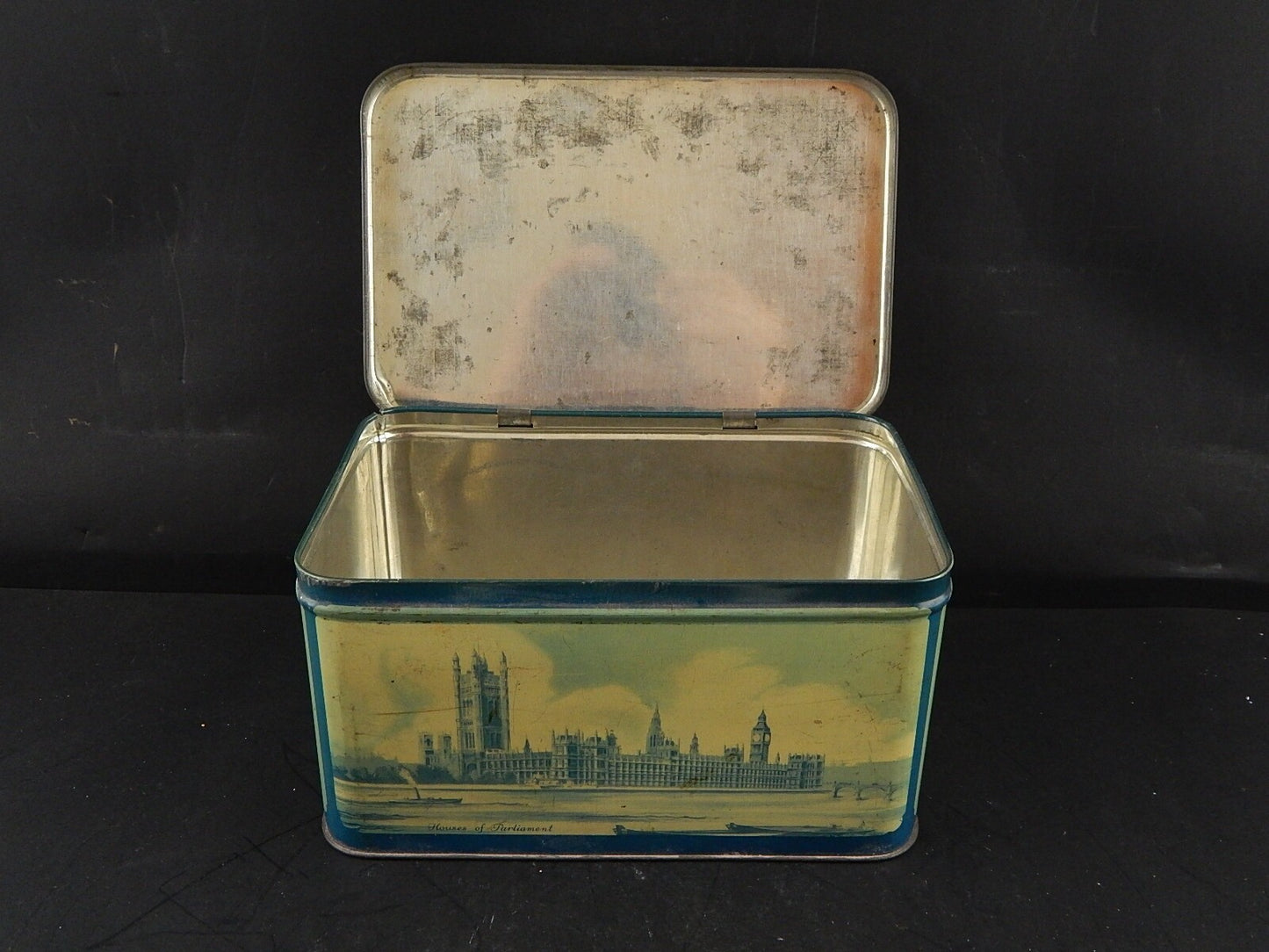 COLLEZIONE ANTICA SCATOLA LATTA INGLESE DOLCI PASCALL SWEETS BUTTER BRAZILS