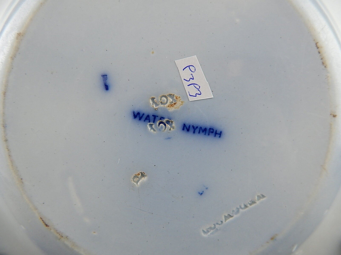 ANTICO RARO PIATTO FONDO PORCELLANA WEDGWOOD WATER NYMPH DIPINTO MANO FINE '800