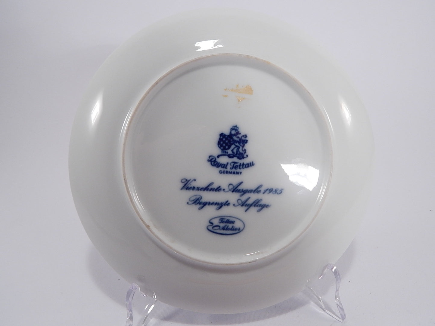 COLLEZIONE PORCELLANA E CERAMICA PIATTO DI NATALE 1985 ROYAL TETTAU