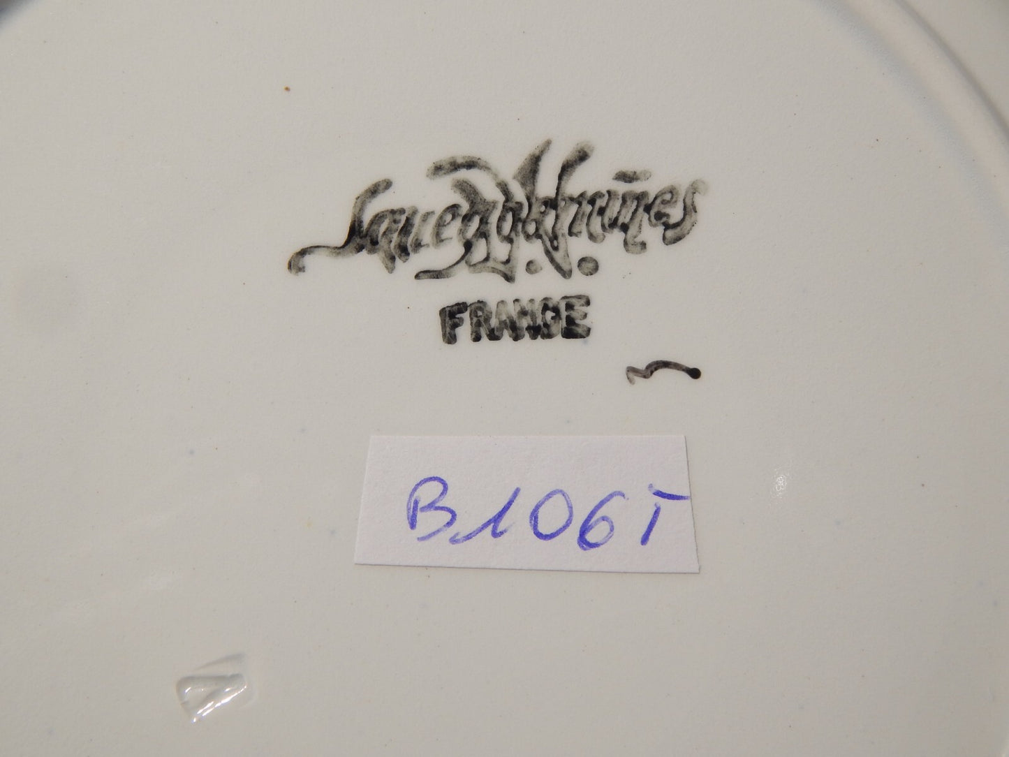 ANTICO PIATTO DECORATIVO CERAMICA SARREGUEMINES SAVOIE PRIMA META' 900