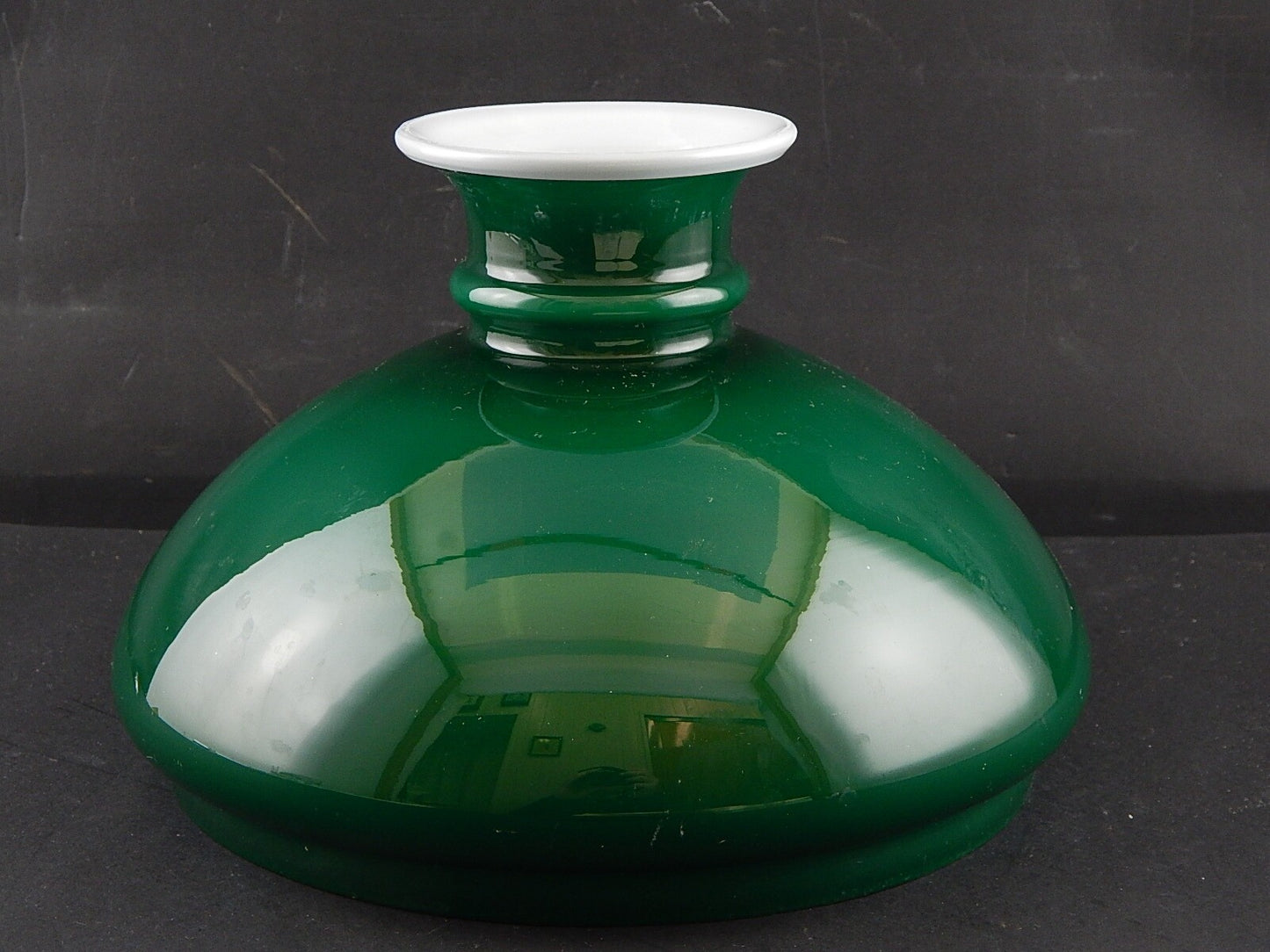VINTAGE HOLMEGAARD VETRO A CAMPANA OPALINO VERDE PER LAMPADARIO