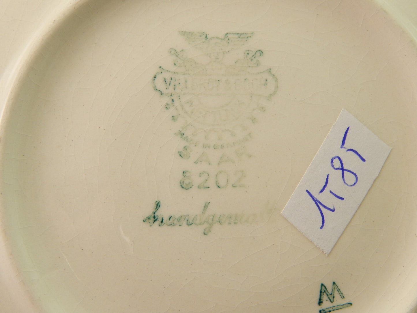 VILLEROY&BOCH ANTICA RARA TAZZA DA TE' PORCELLANA GLASGOW 8202 QUADRETTI #1585