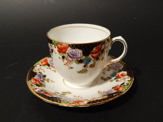 ANTICA TAZZA TE' PORCELLANA INGLESE DELPHINE CROWN CHINA JH MIDDLETON FINE 800