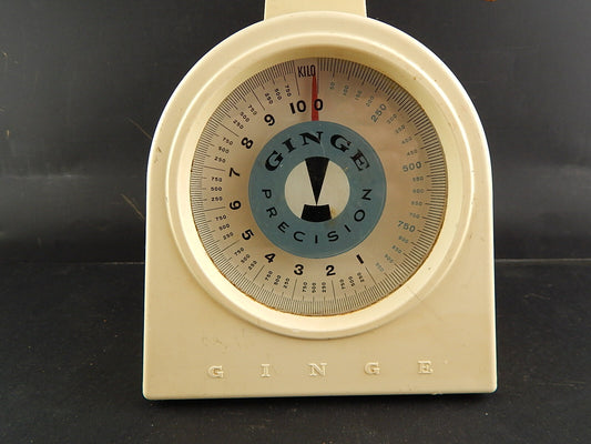 VINTAGE RARA BILANCIA DA CUCINA GINGE PLASTICA ANNI 40 COUNTRY CHIC COLLECTION