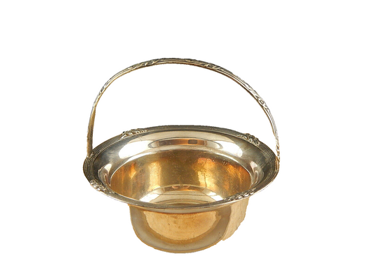 VINTAGE CESTINO SVUOTA TASCHE PORTA CIOCCOLATINI IN SHEFFIELD SILVER PLATED