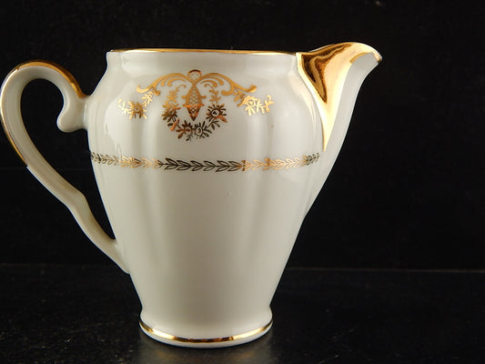 ANTICO SERVIZIO CAFFÈ PORCELLANA BIANCA ORO PORCELAINE COMPAGNIE LUXE NATIONALE