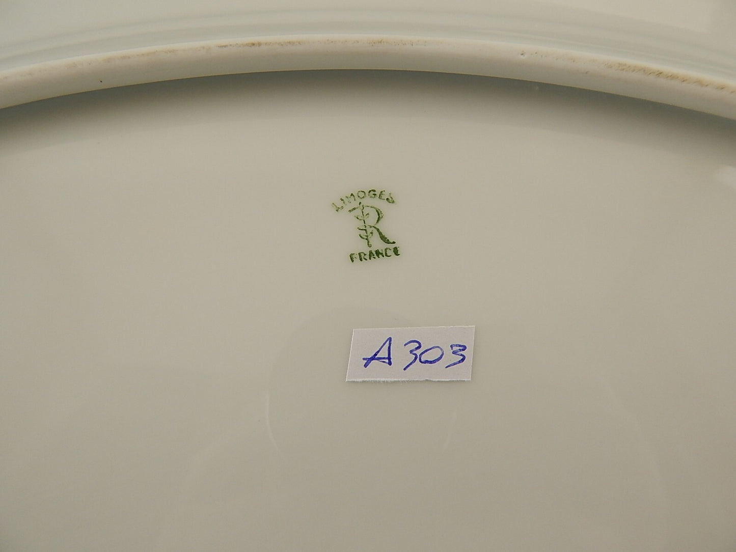 VASSOIO PIATTO OVALE LIMOGES RAYNAUD PORCELLANA BIANCA MODELLO WASHINGTON A303