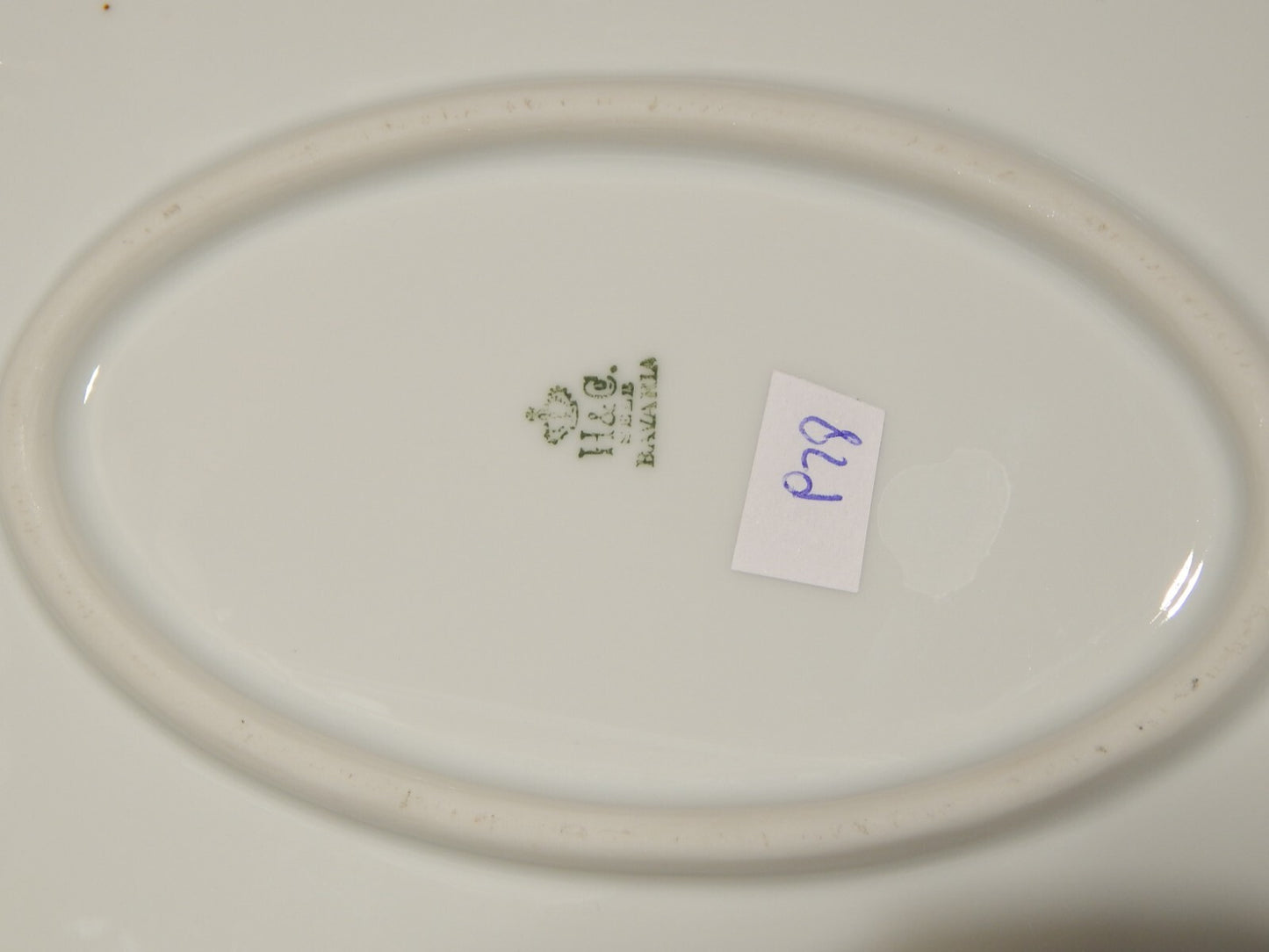 ANTICO ART DECO VASSOIO PORCELLANA HEINRICH &CO BAVARIA LA FAYETTE