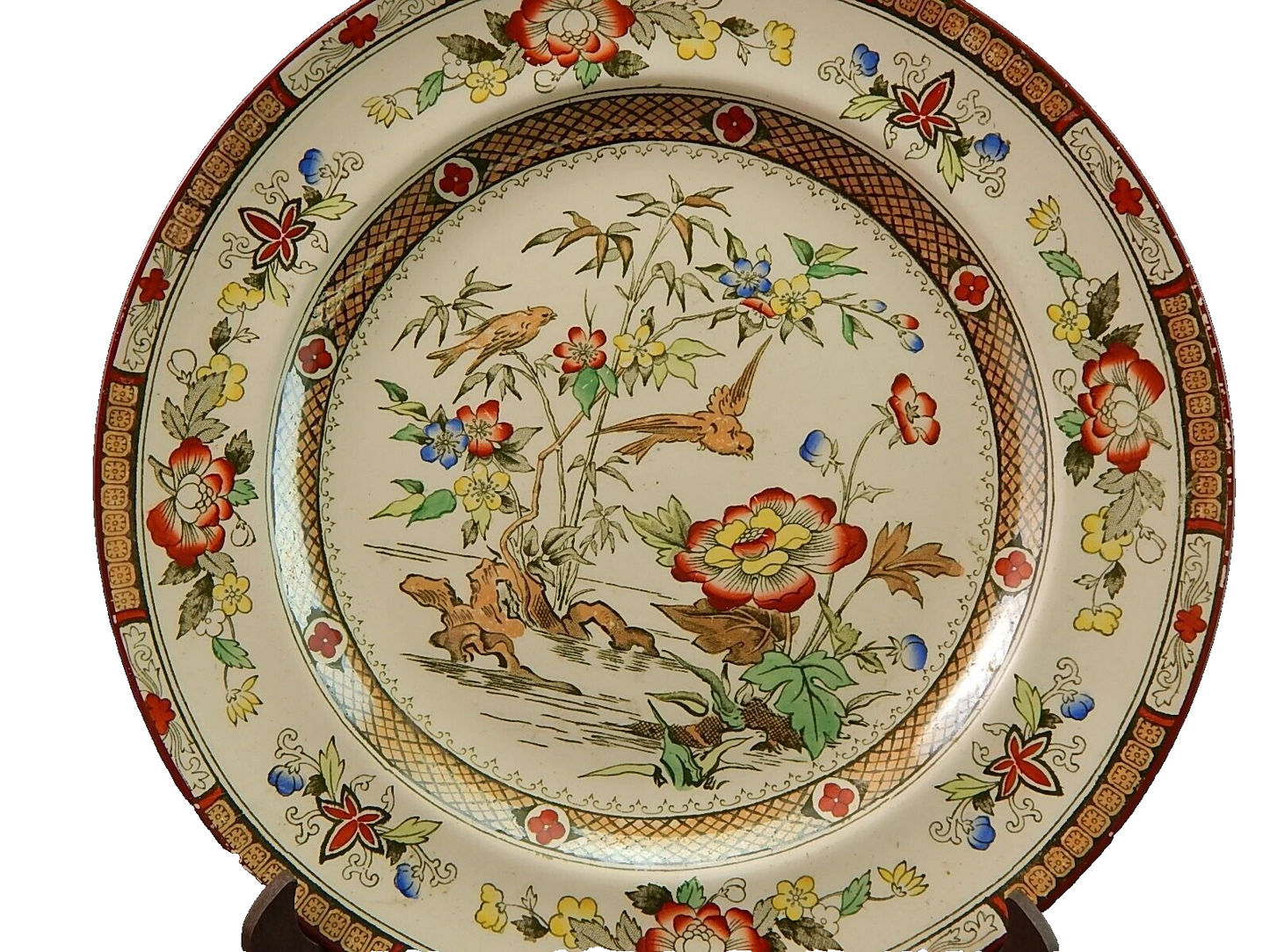 ANTICO 1880 SERVIZIO 24 PIATTI SEMI PORCELLANA INGLESE BISHOP POWELL & STONIER