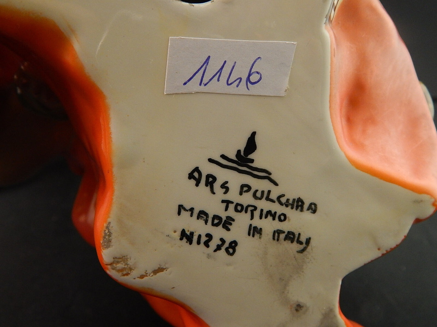 ANTICA RARA SCULTURA ARS PULCHRA TORINO MADE IN ITALY CERAMICA ANNI 40