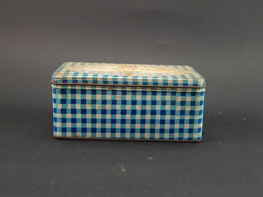 PUBBLICITARIO RETRO SCATOLA LATTA PAVESI BISCOTTINI DI NOVARA