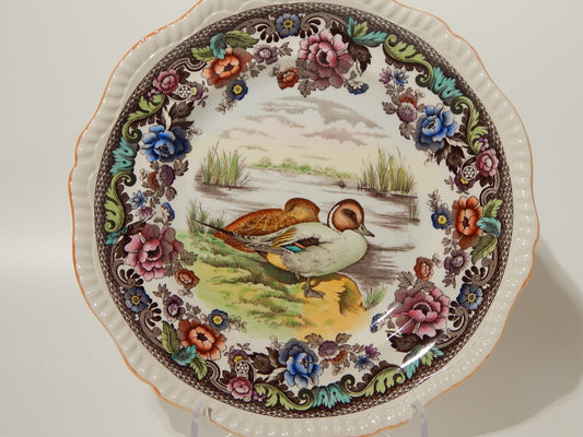 ANTICO RARO PIATTO INGLESE SEMI PORCELLANA COPELAND SPODE PINTAIL CM 26,5