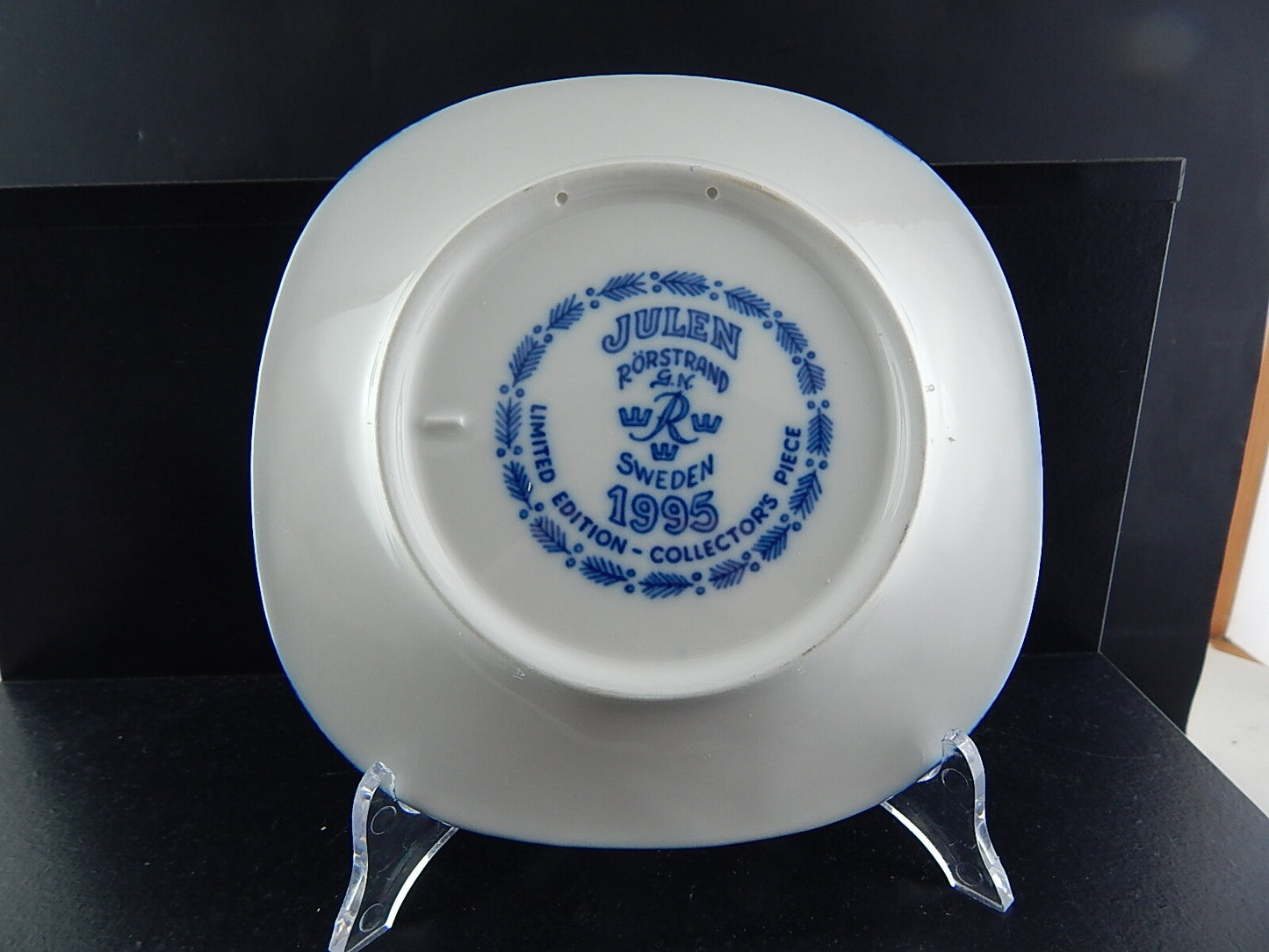 RORSTRAND PIATTO PORCELLANA NATALE 1995 PORCELAIN CHRISTMAS PLATE COLLEZIONE NEW