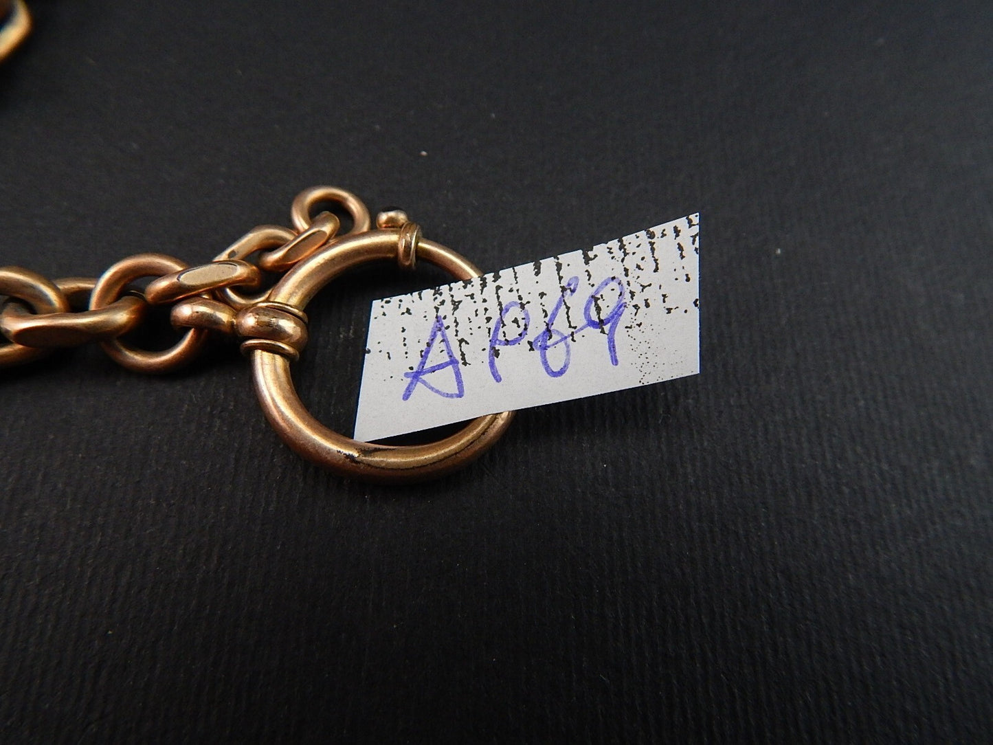 ANTICA CATENA OROLOGIO METALLO COLOR RAME CM 25 A969