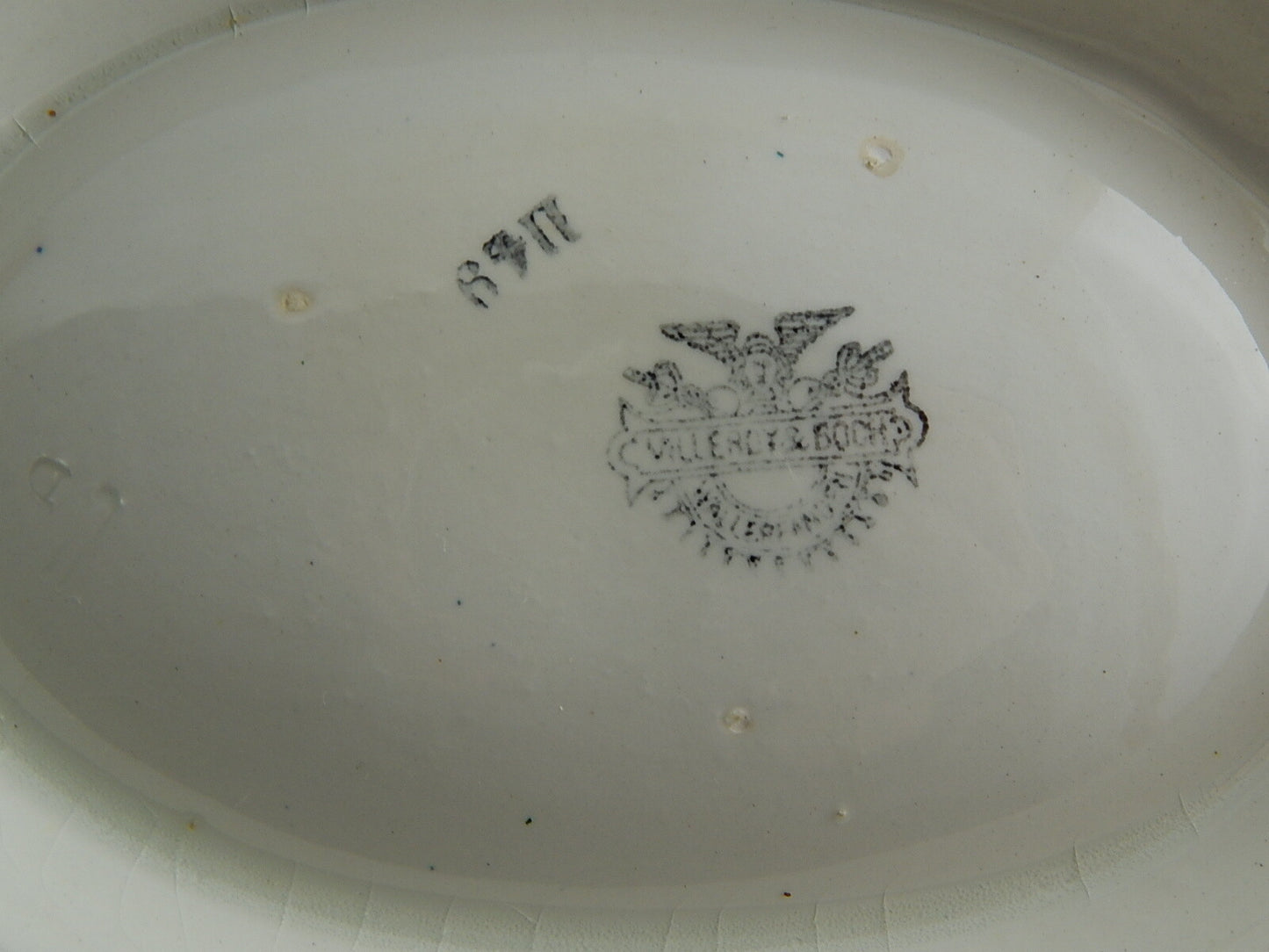 ANTICA ZUPPIERA LEGUMIERA CERAMICA VILLEROY&BOCH WALLERFANGEN FINE 1800