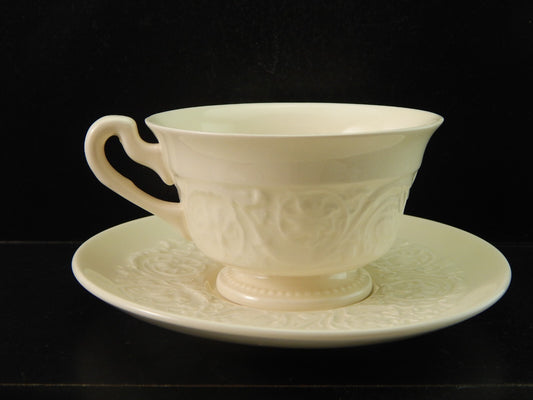 ANTICA TAZZA TÈ CON PIATTINO CERAMICA WEDGWOOD ETRURIA BARLASTON PATRICIAN #