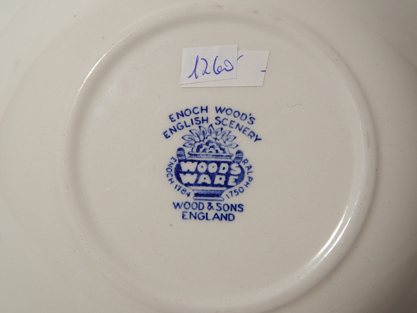 VINTAGE ENOCH WOOD'S ENGLISH SCENERY WOOD&SONS CIOTOLA O INSALATIERA PORCELLANA