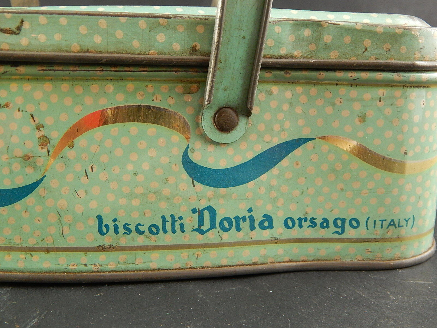 PUBBLICITARIO ANTICA SCATOLA COFANETTO LATTA DORIA ORSAGO ITALY ANNI 50