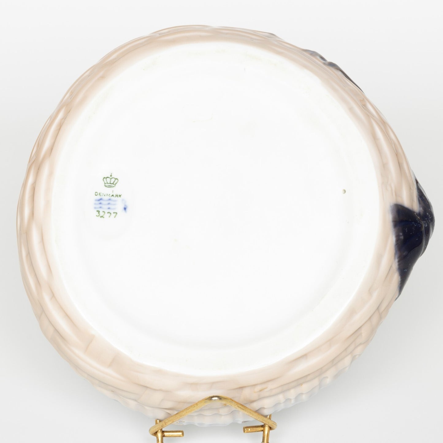 PIATTO PORCELLANA ROYAL COPENHAGEN PER SERVIRE FRUTTI DI MARE CON GAMBERO CM 17