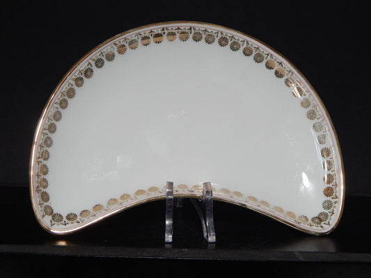 ANTICO SERVIZIO TAVOLA 6 PIATTI INSALATA MEZZA LUNA PORCELLANA GINORI LIBERTY