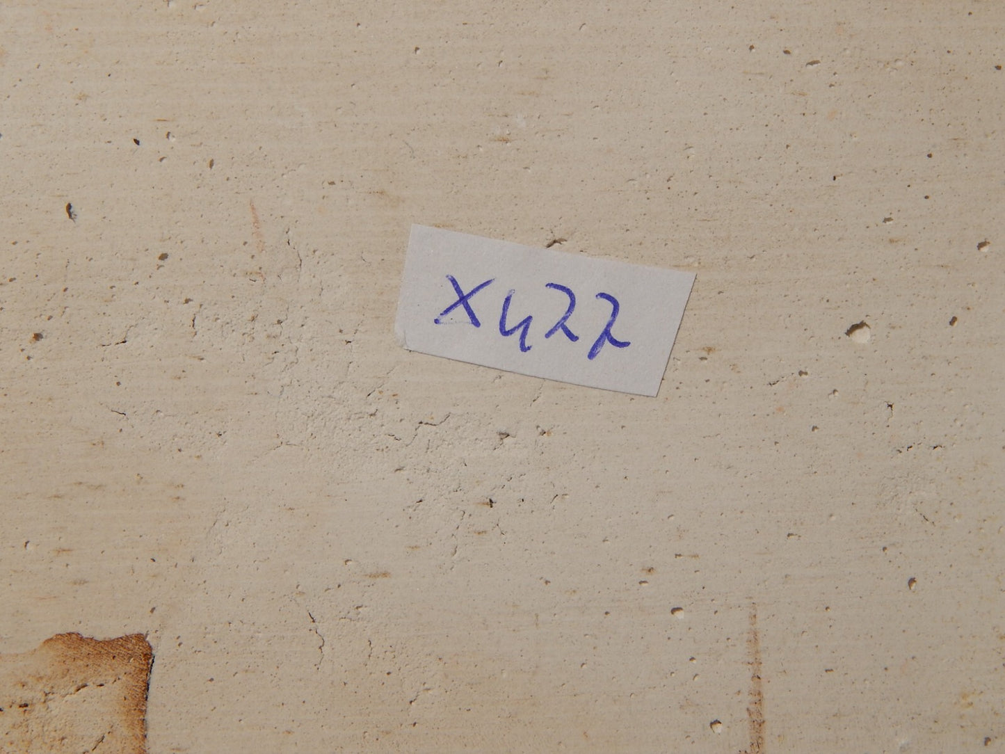 ANTICA PIASTRELLA MATTONELLA CERAMICA DELFT DEL 1700 DECORO AL MANGANESE (477)