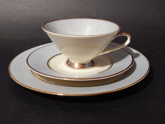 PREZIOSO RARO ART DECO TRIO TE' PORCELLANA ZEH SCHERZER BAVARIA DECORO A MANO