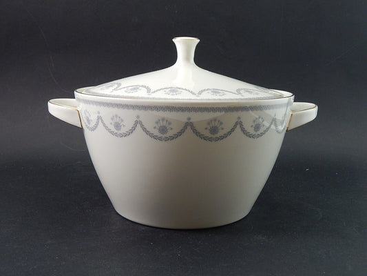 VINTAGE ZUPPIERA CENTROTAVOLA PORCELLANA AVORIO KRAUTHEIM BAVARIA STILE IMPERO