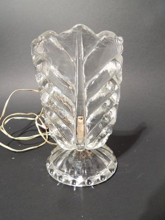 ANTICA ORIGINALE ART DECO LAMPADA ABAT JOUR VETRO SOFFIATO MURANO STILE BAROVIER