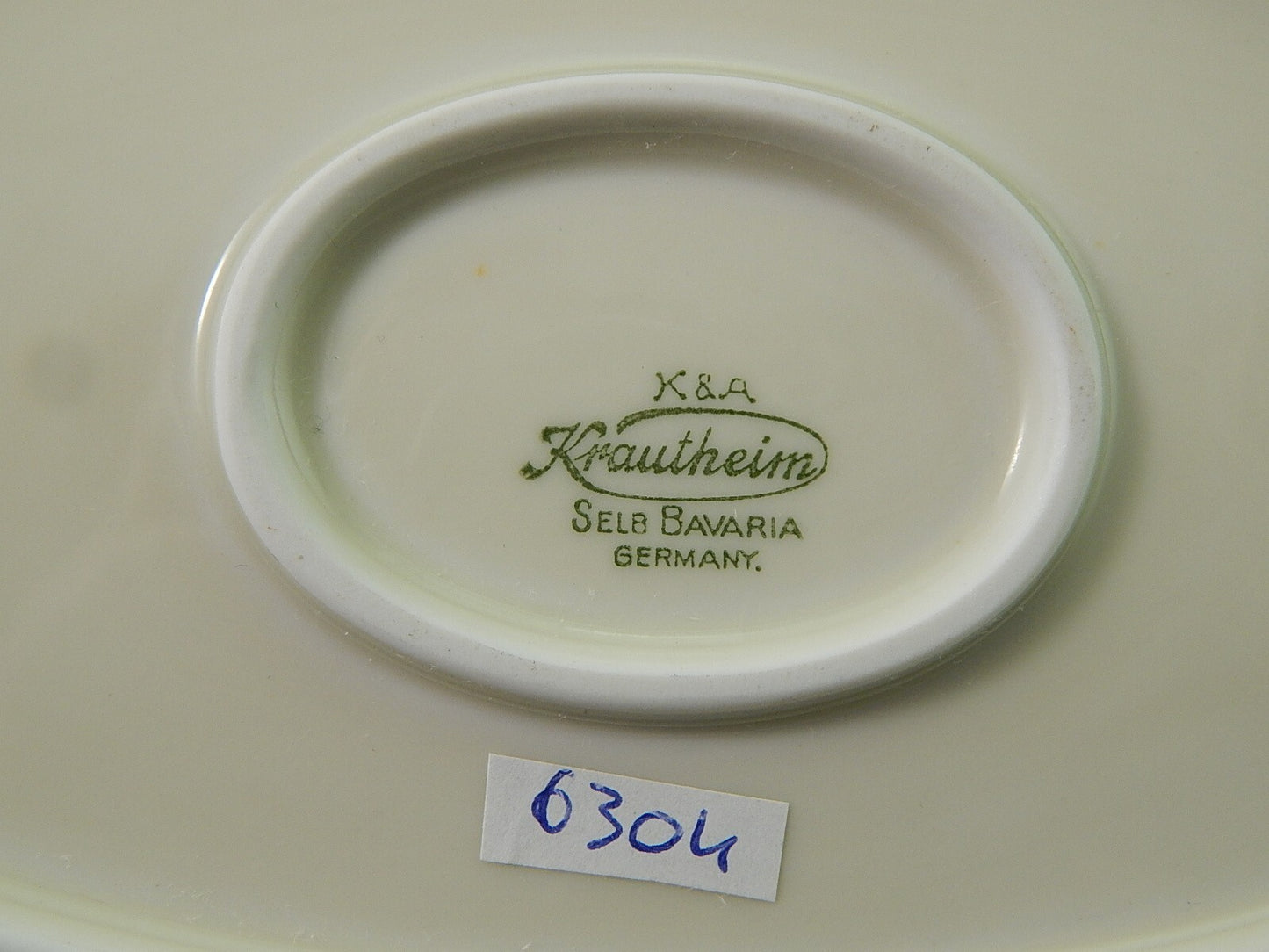 VINTAGE VASSOIO RAVIERA PORCELLANA AVORIO KRAUTHEIM BAVARIA STILE IMPERO