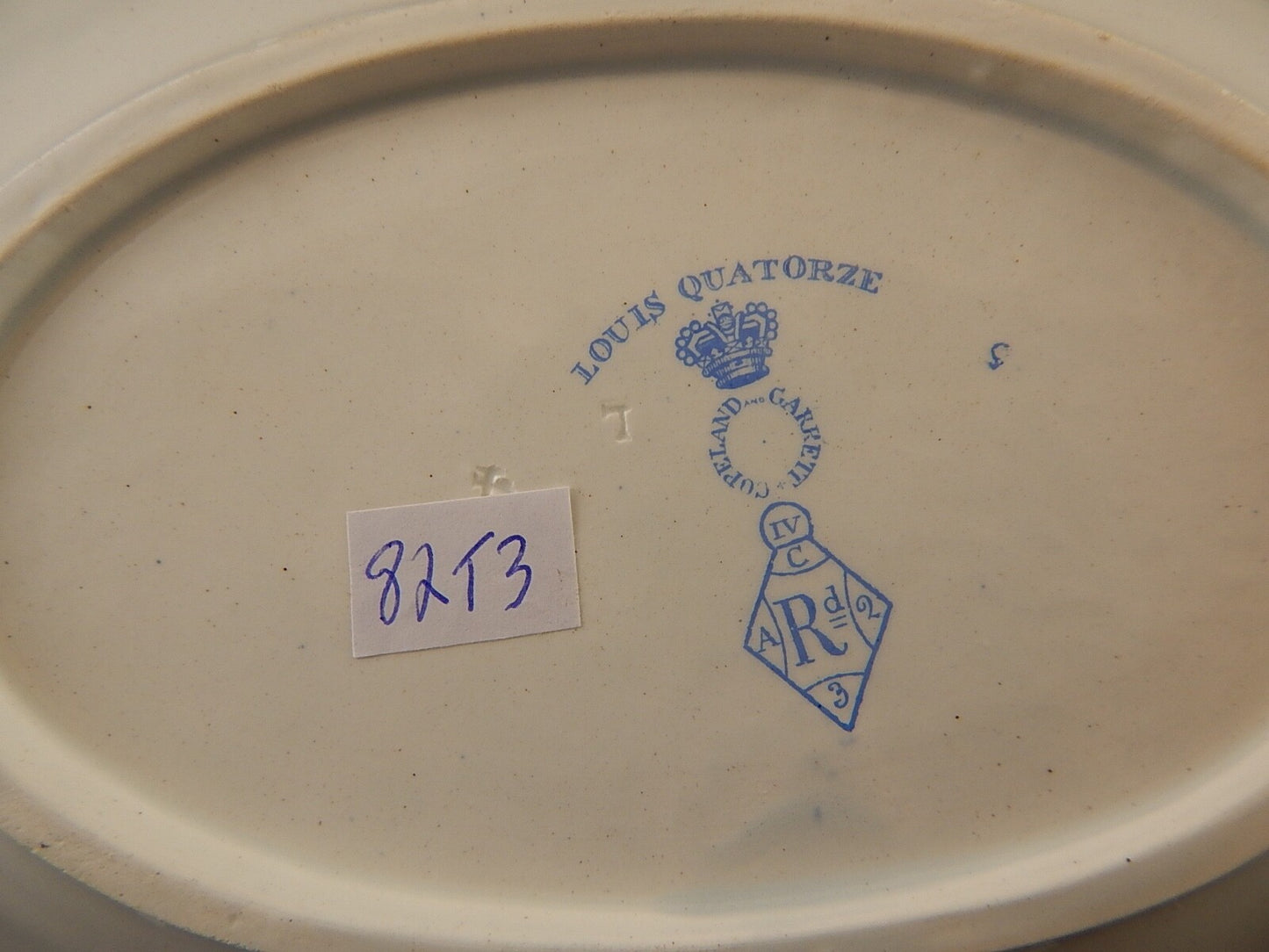 COPELAND & GARRETT 1844 ANTICO RARO PREZIOSO VASSOIO CERAMICA LOUIS QUATORZE