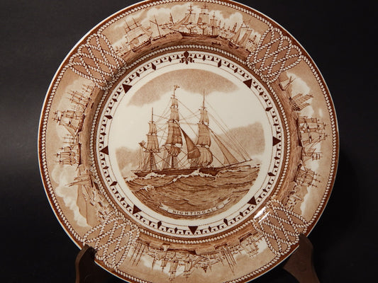 VINTAGE PIATTO PORCELLANA WEDGWOOD THE AMERICAN CLIPPER SHIP PLATES NIGHTINGALE