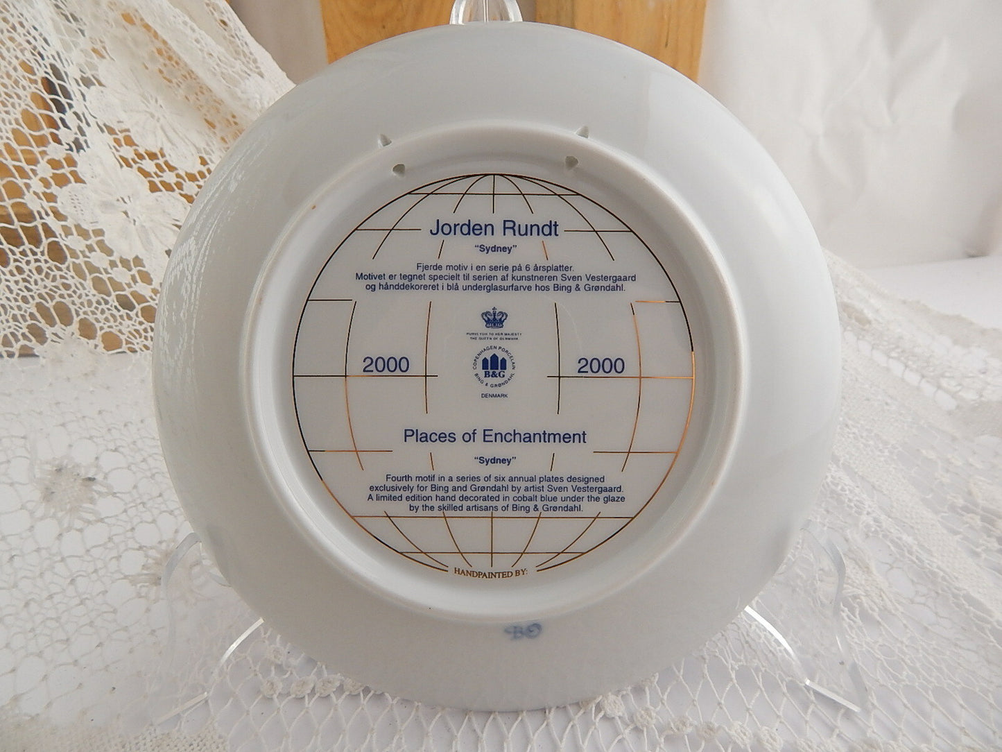 ROYAL COPENHAGEN BING&GRONDAHL SIDNEY PIATTO 2000 PORCELLANA NEW COLLECTIBLES