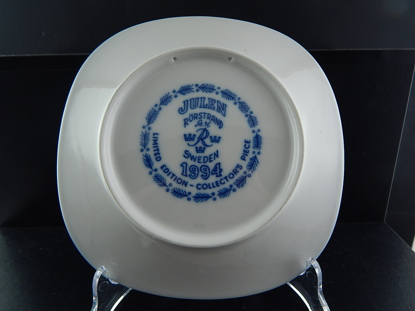 RORSTRAND PIATTO PORCELLANA NATALE 1994 PORCELAIN CHRISTMAS PLATE COLLEZIONE NEW