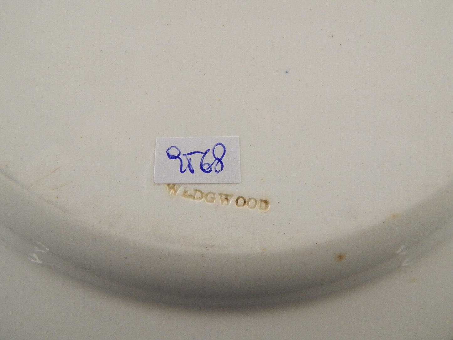 ANTICO COLLEZIONE RARISSIMO PIATTO PORCELLANA WEDGWOOD META' 800 VITTORIANO #