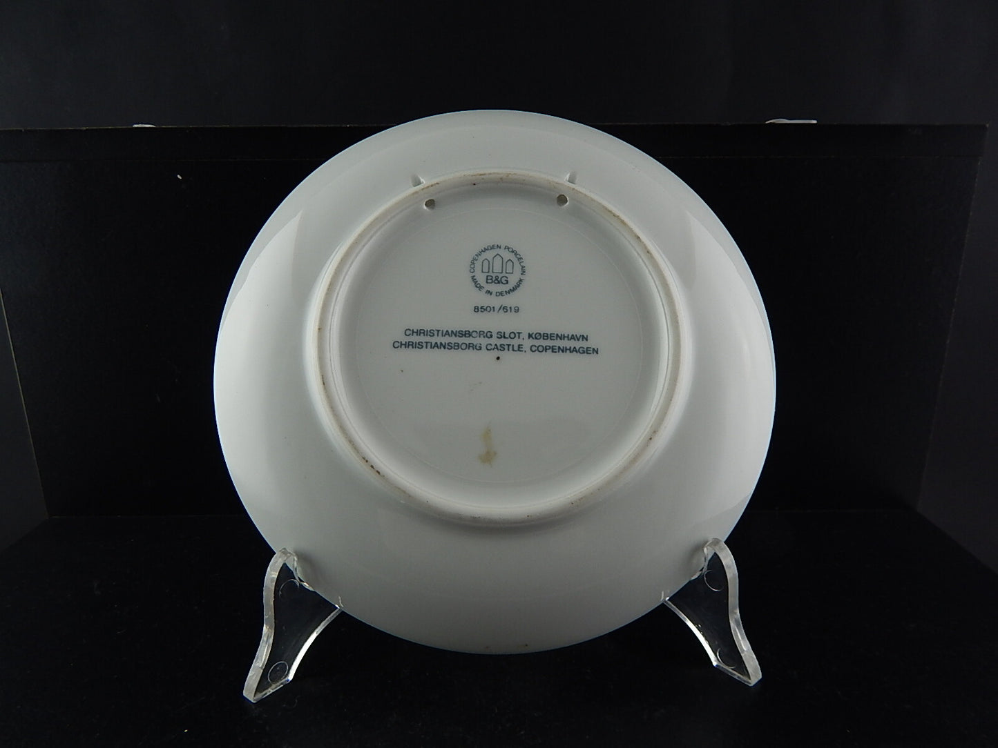 ROYAL COPENHAGEN BING&GRONDAHL PIATTO PORCELLANA COLLEZIONE CHRISTIANSBORG SLOT