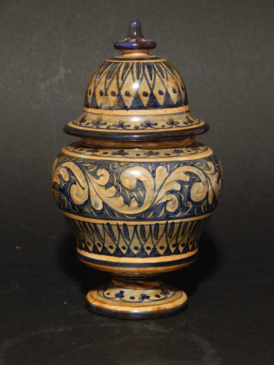 VINTAGE ALBARELLO VASO FARMACIA CERAMICA BOTTEGA BIAGIOLI GUBBIO