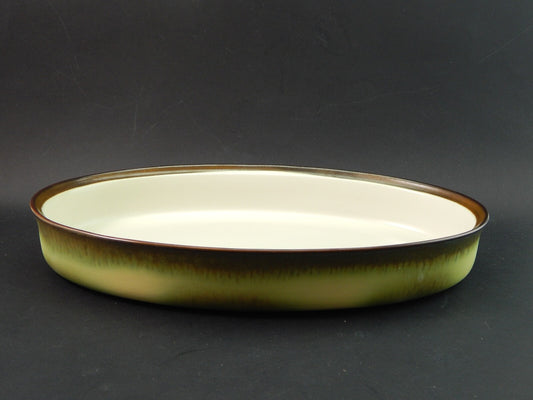 VINTAGE PORCELLANA MANCIOLI COLLEZIONE TUSCIA GRANDE TEGLIA PIROFILA