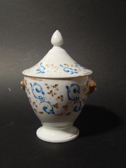 ANTICA PREZIOSA POTICHE URNA IMPERO VECCHIO PARIGI PORCELLANA PRIMO 800