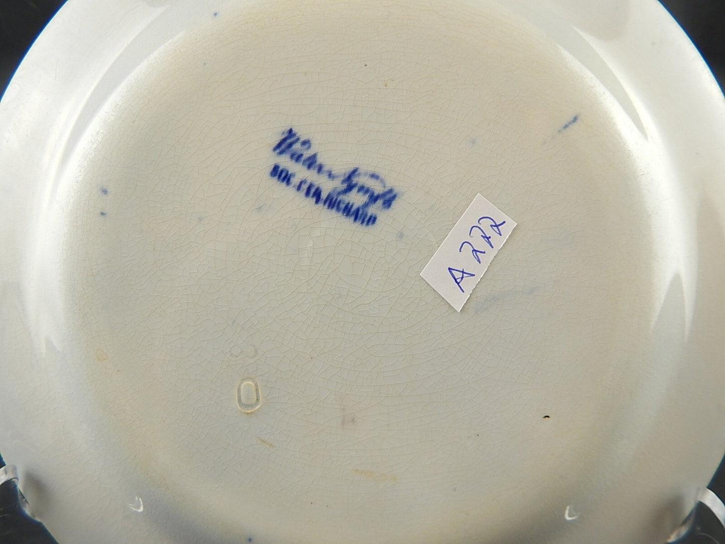 ANTICO PIATTO NINFEE CERAMICA RICHARD MILANO FINE 800 FLOW BLUE WATER NYMPH A777