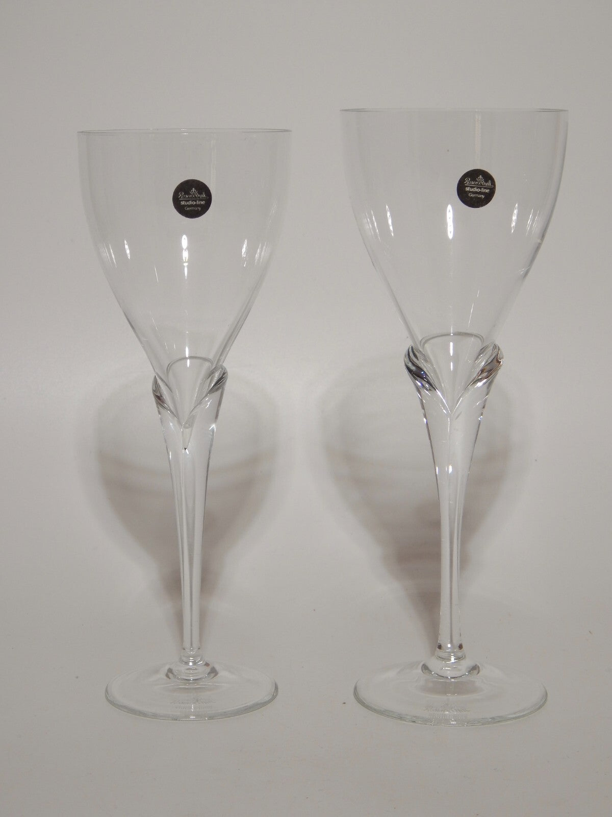 ELEGANTE SET 1 CALICE ACQUA 1 CALICE VINO CRISTALLO ROSENTHAL STUDIO LINIE TULIP