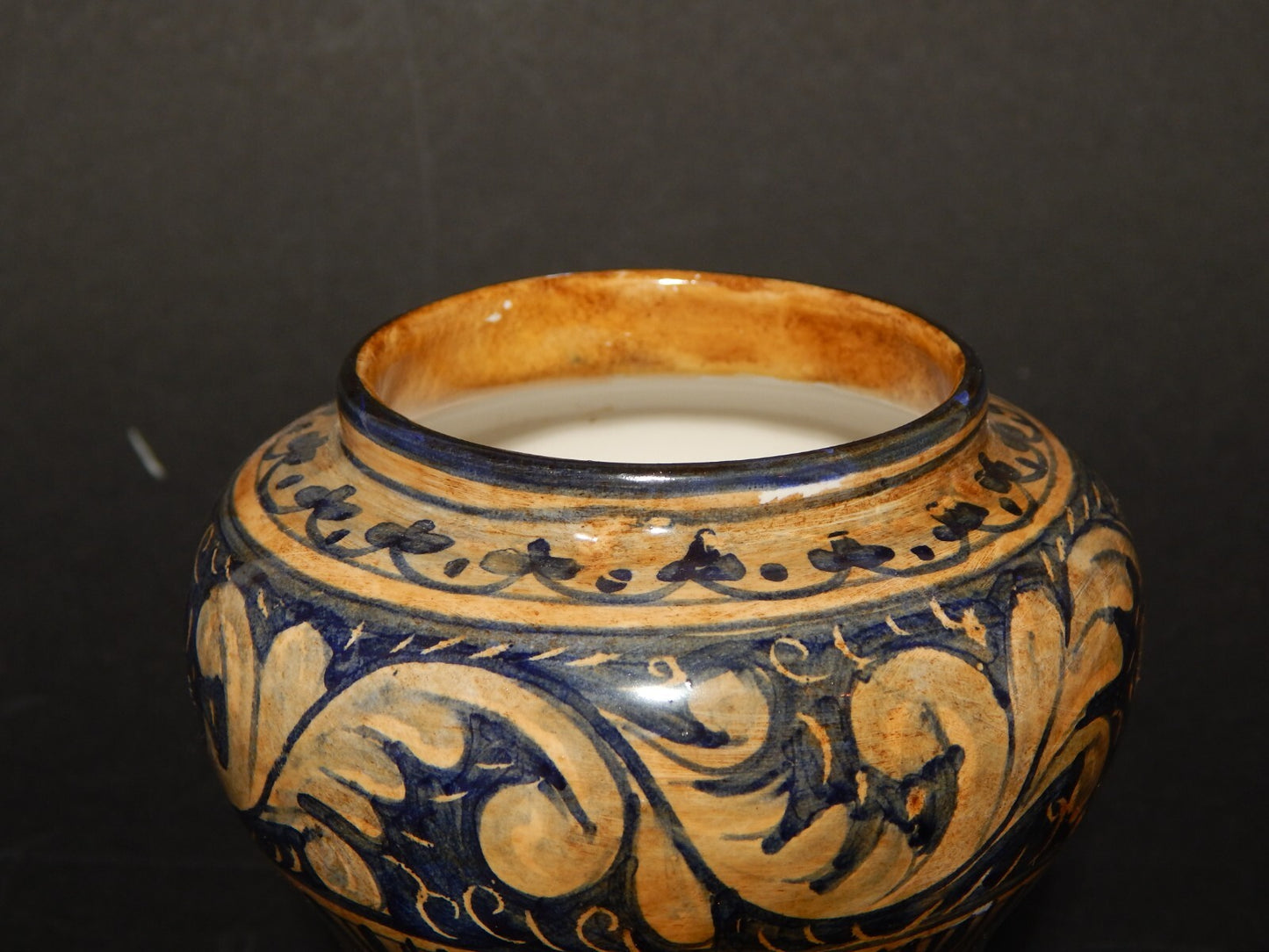 VINTAGE ALBARELLO VASO FARMACIA CERAMICA BOTTEGA BIAGIOLI GUBBIO