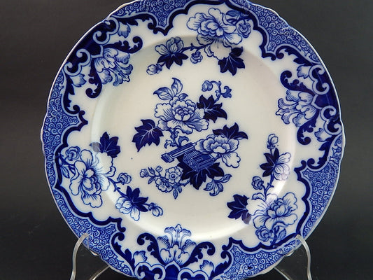 ANTICO PIATTO SEMI PORCELLANA CAULDON POTTERY ENGLAND DECORO CANDIA FINE 800