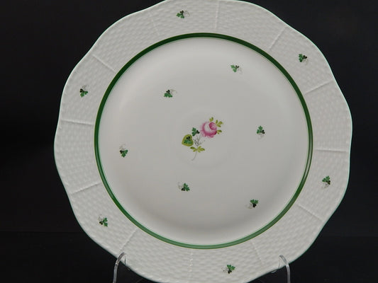 VASSOIO PIATTO PORTATA LA ROSA DI VIENNA PORCELLANA HEREND HUNGARY DIPINTO MANO