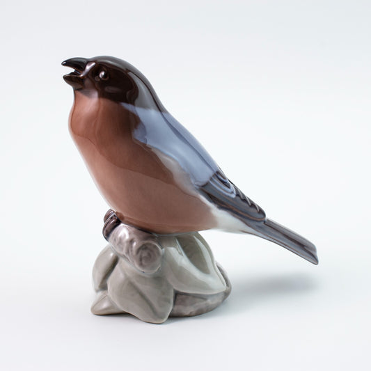 STATUINA PORCELLANA ROYAL COPENHAGEN BING&GRONDAHL "Ciuffolotto" CM 12x22x7