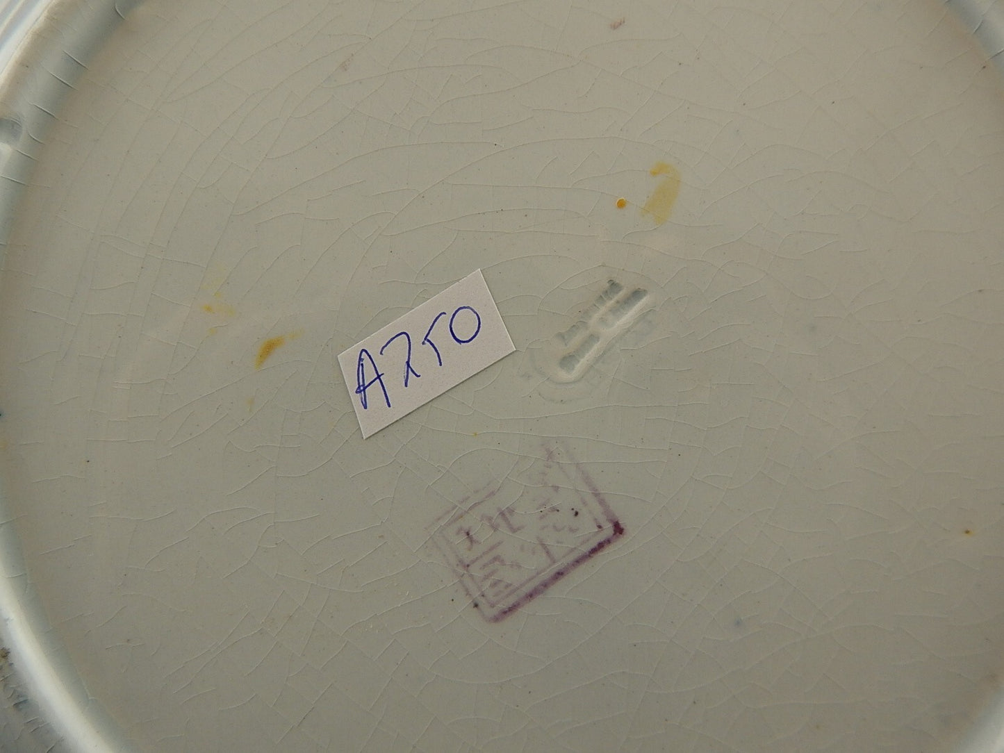 ANTICO RARO PREZIOSO PIATTO INGLESE CERAMICA CHARLES MEIGH POONAH DEL 1835