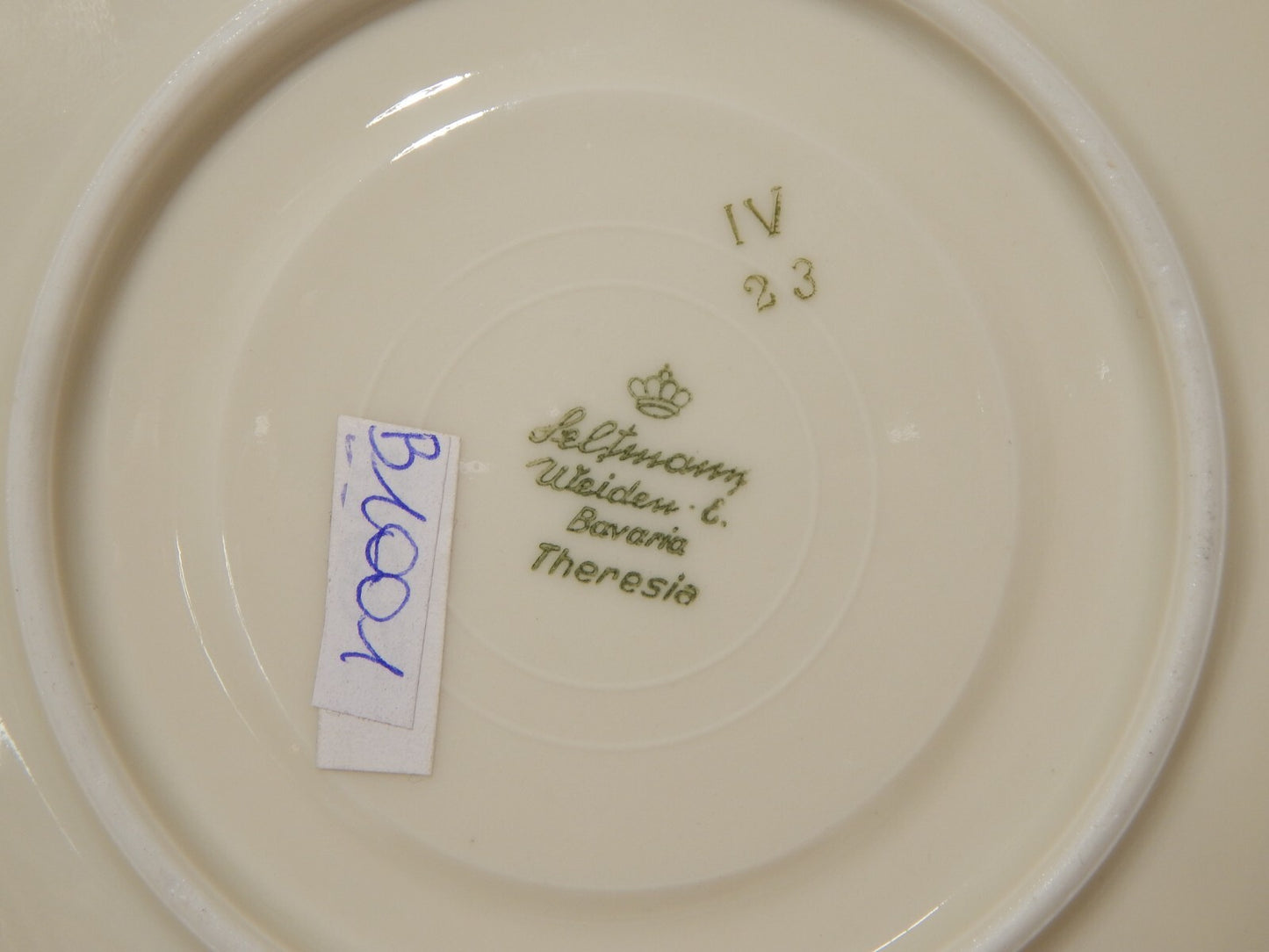 ANTICA TAZZA TE' PORCELLANA BAVARIA SELTMANN WEIDEN THERESIA LA ROSA E LA DALIA