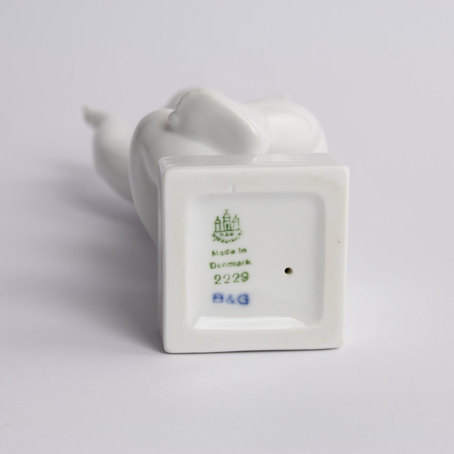 STATUINA PORCELLANA ROYAL COPENHAGEN BING&GRONDAHL "Grande Così!" BLANC DE CHINE