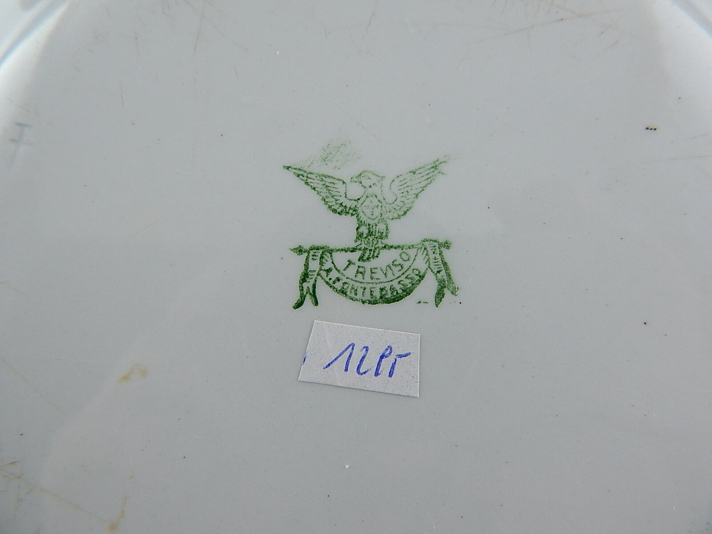 ANTICO PIATTO CERAMICA ITALIANA FONTEBASSO TREVISO COLLEZIONE DECALCOMANIA