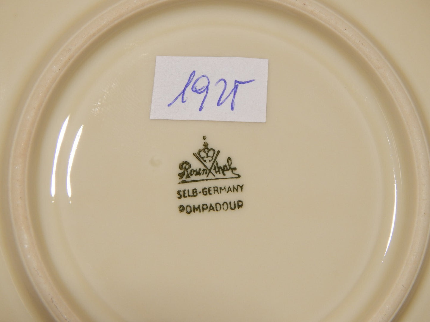 PREZIOSA ROCAILLE ANTICA TAZZA DA TE' PORCELLANA ROSENTHAL POMPADOUR DIFETTO